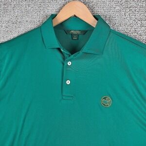 Masters 1934 Berckmans Place Mens Green Polo Shirt Golf Tournament Logo Size L